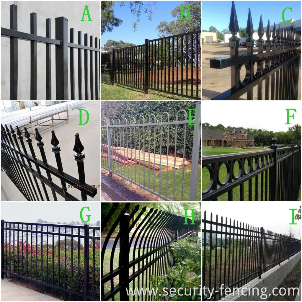 Tubular Steel Welded Pressed Spear Top Security Fence for Yard Garden House Factory School Playground Boundary